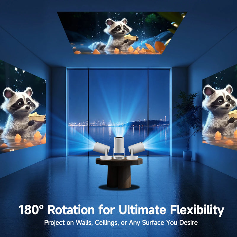 Proyector Full HD Portátil – Brillo, claridad y sonido envolvente