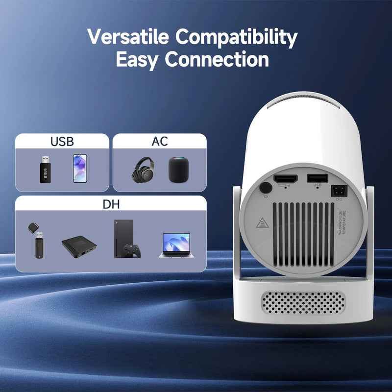 Proyector Full HD Portátil – Brillo, claridad y sonido envolvente